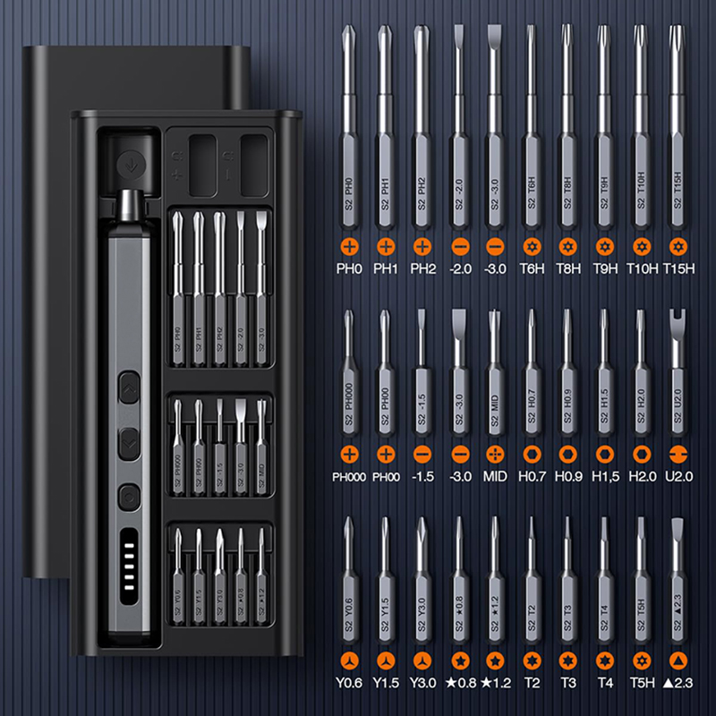 Electric Screwdriver Rechargeable Usb - Elektrikli Tornavida Seti Hassas Güç Aracı