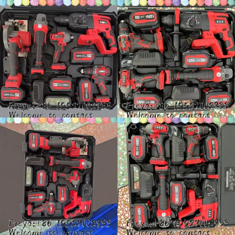 Brushless Angle Grinder Battery Powered - Fırçasız Elektrikli El Aletleri 4 Parçalı