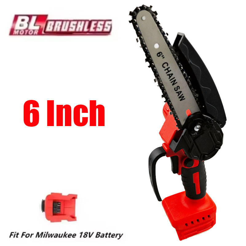 Mini Electric Chainsaw 6 Inch - Milwaukee için uygun 18 V Pil