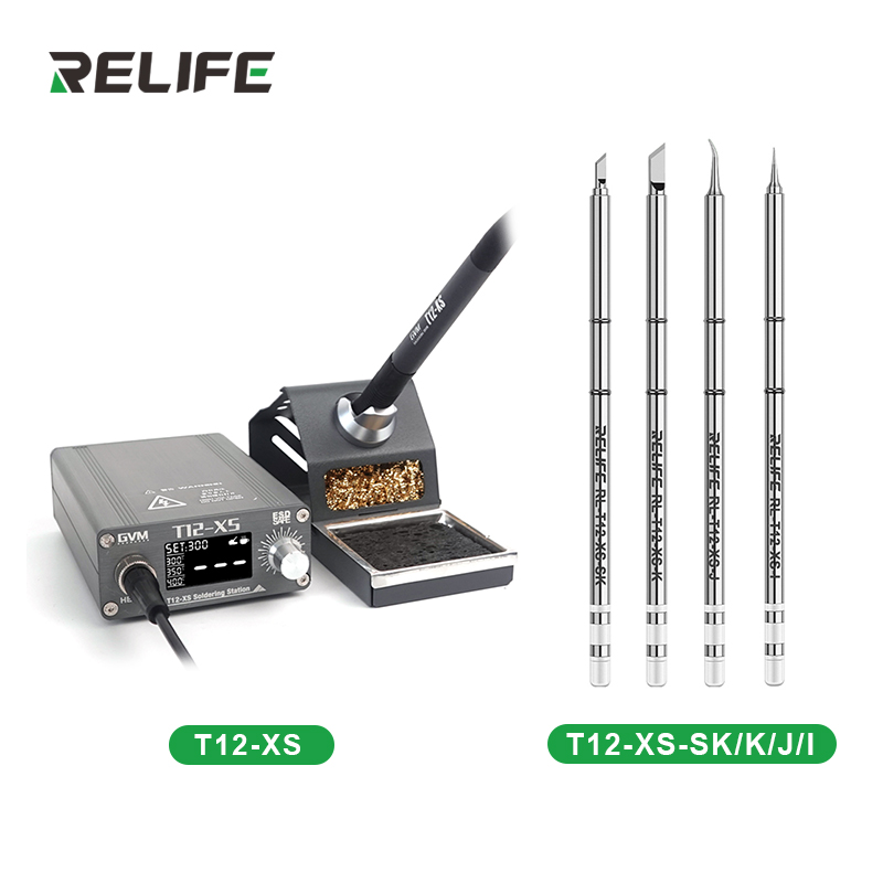 Digital Soldering Station T12 - GVM T12-XS dijital ekran Ayarlanabilir Sıcaklık