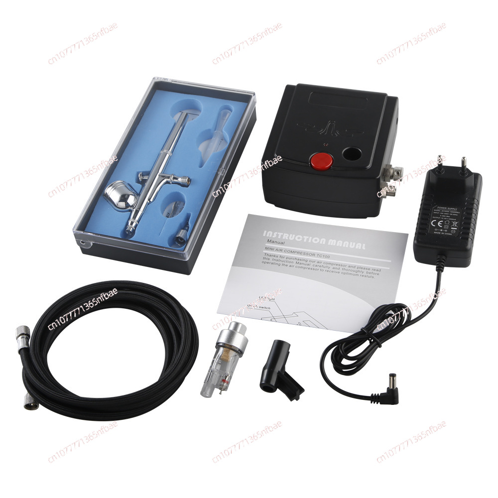Airbrush Kit With Mini Compressor - Mini Hava Fırçası Kompresör Seti Otomatik