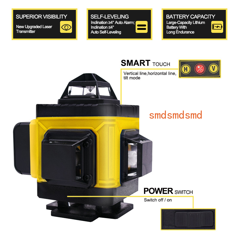 16 Çizgili 4D Lazer Seviyesi Y - Laser Level 16 Lines 4D Green incelemesi ve fiyatı