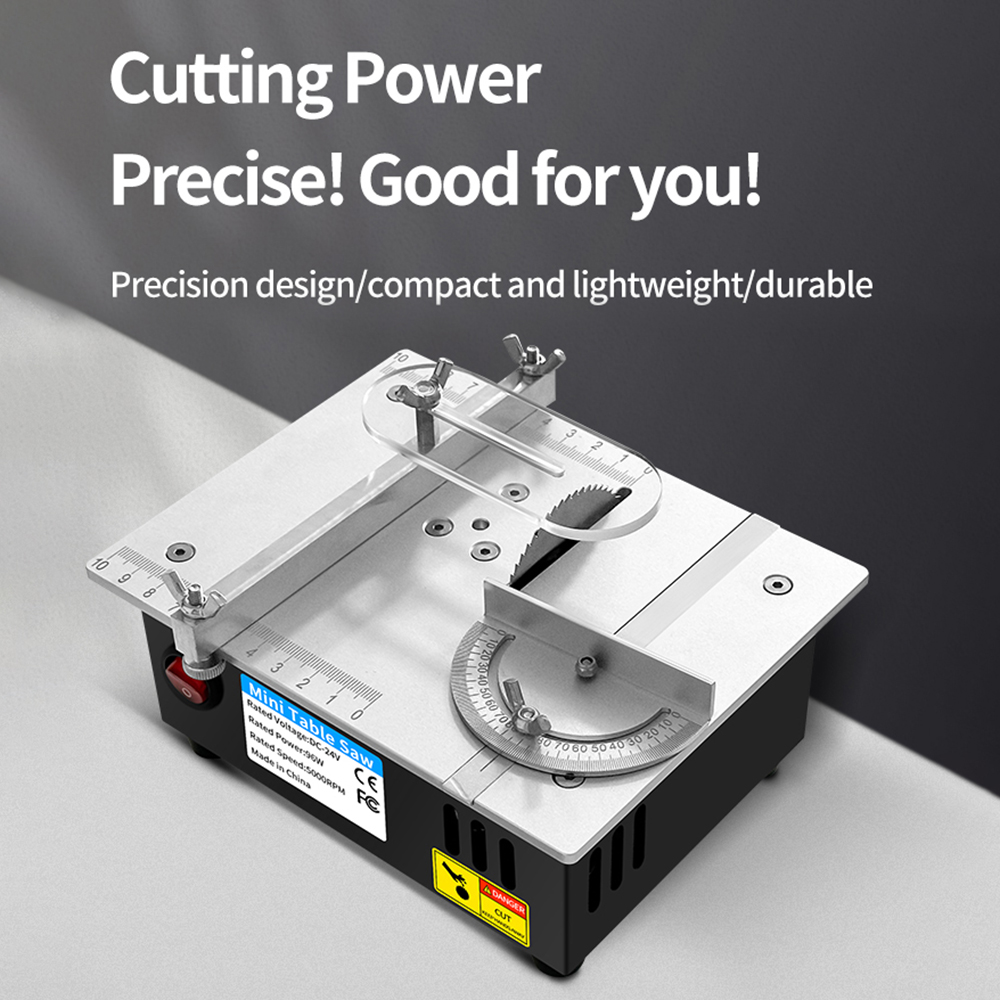 Dc24v ev minyatür ahşap masa t - Mini Table Saw For Woodworking incelemesi ve fiyatı
