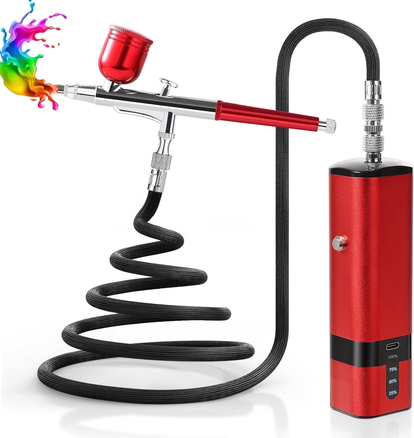 Kompresörlü Airbrush Seti, 32P - Airbrush Kit With Mini Compressor incelemesi ve fiyatı