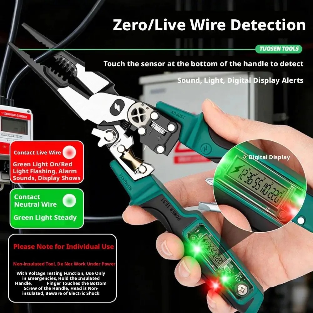 Dijital Voltaj Test Cihazlı El - Automatic Wire Stripper Cutter incelemesi ve fiyatı