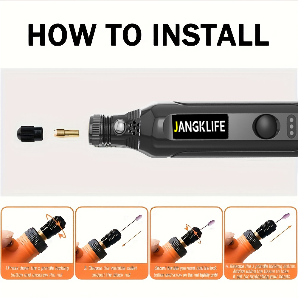 USB akülü döner Tool Kit için  - Cordless Rotary Tool Kit Accessories incelemesi ve fiyatı
