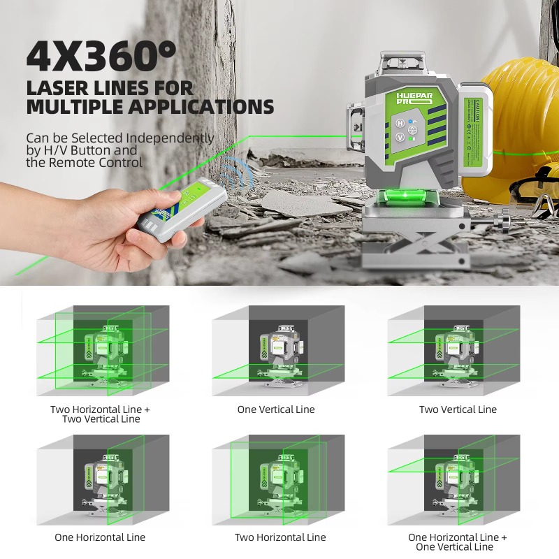 Huepar 2024 Yeni Tasarım 4D 16 - Laser Level 16 Lines 4D Green incelemesi ve fiyatı